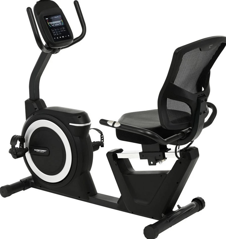 Christopeit Sport RS 4000 Liege-Ergometer, 150 kg, 32 Widerstandsstufen