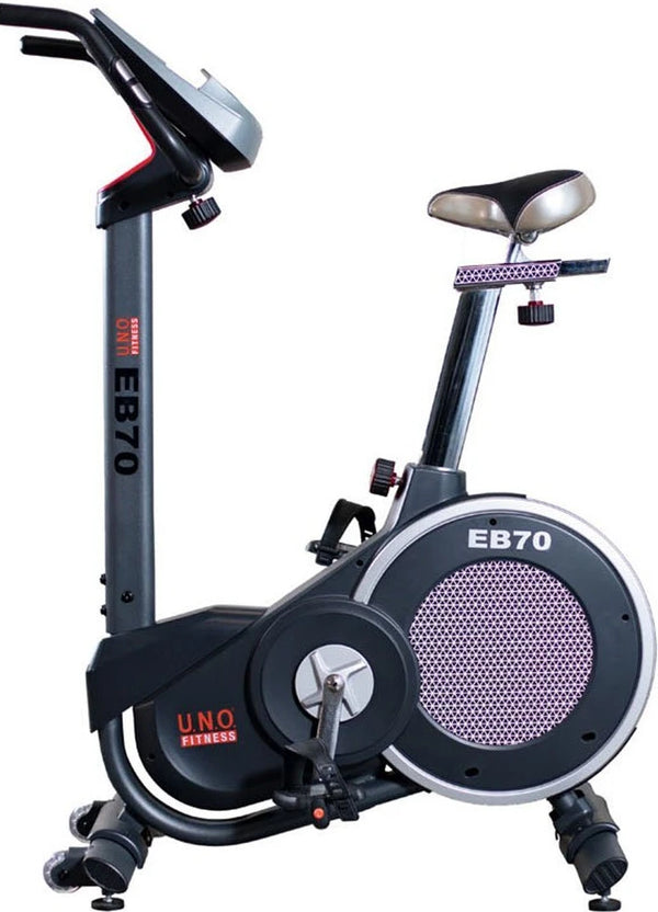 U.N.O. FITNESS Ergometer EB 70, 150 kg max. Benutzergewicht, 32 Widerstandsstufen