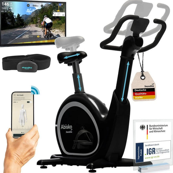 Skandika Ergometer Abisko, EMS-Widerstand, App-Steuerung, 36 Stufen